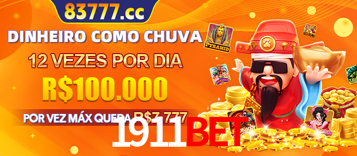 Banner do programa de recompensas Recomende para amigos do 1911BET, detalhando os bônus por convidar amigos, com prêmios que chegam a R$288.888.